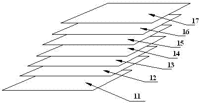 Indium tin oxide (ITO) through hole integrated capacitive touch screen and production method thereof