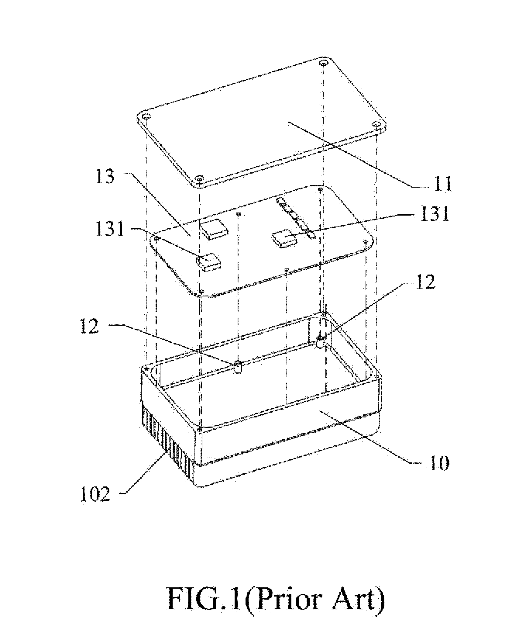 Heat dissipating cavity