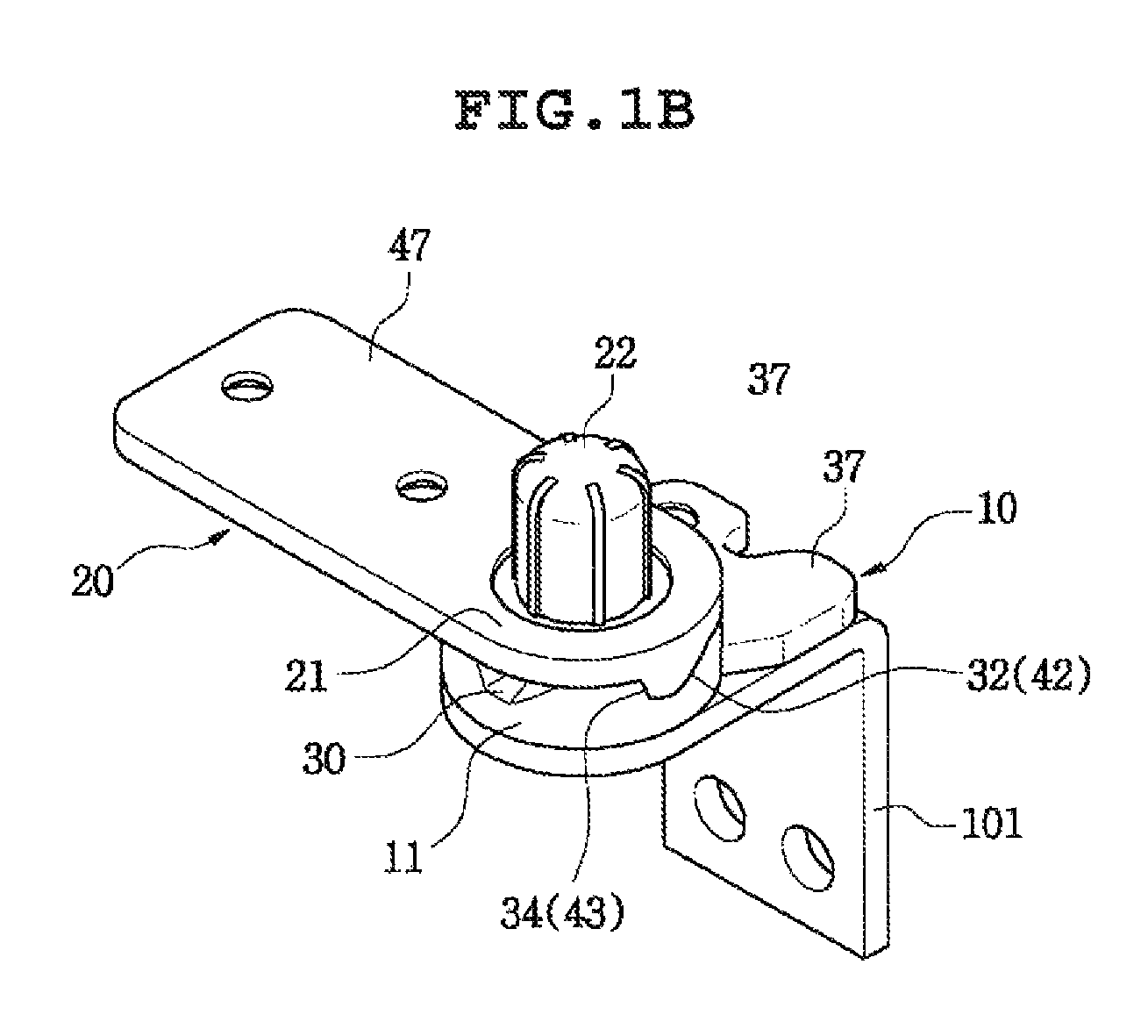 Door hinge for a refrigerator