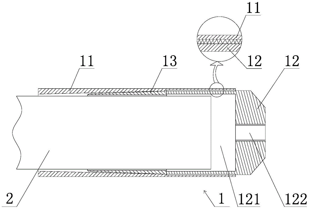 A finished prestressed steel strand harness