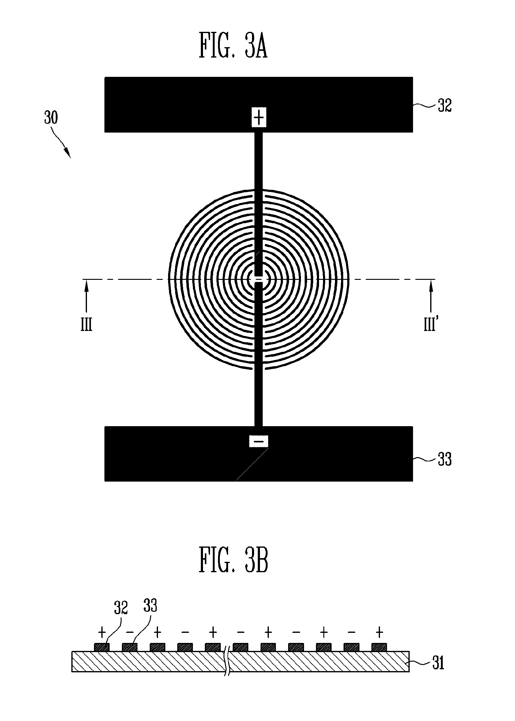 Interdigitated electrode for electronic device and electronic device using the same