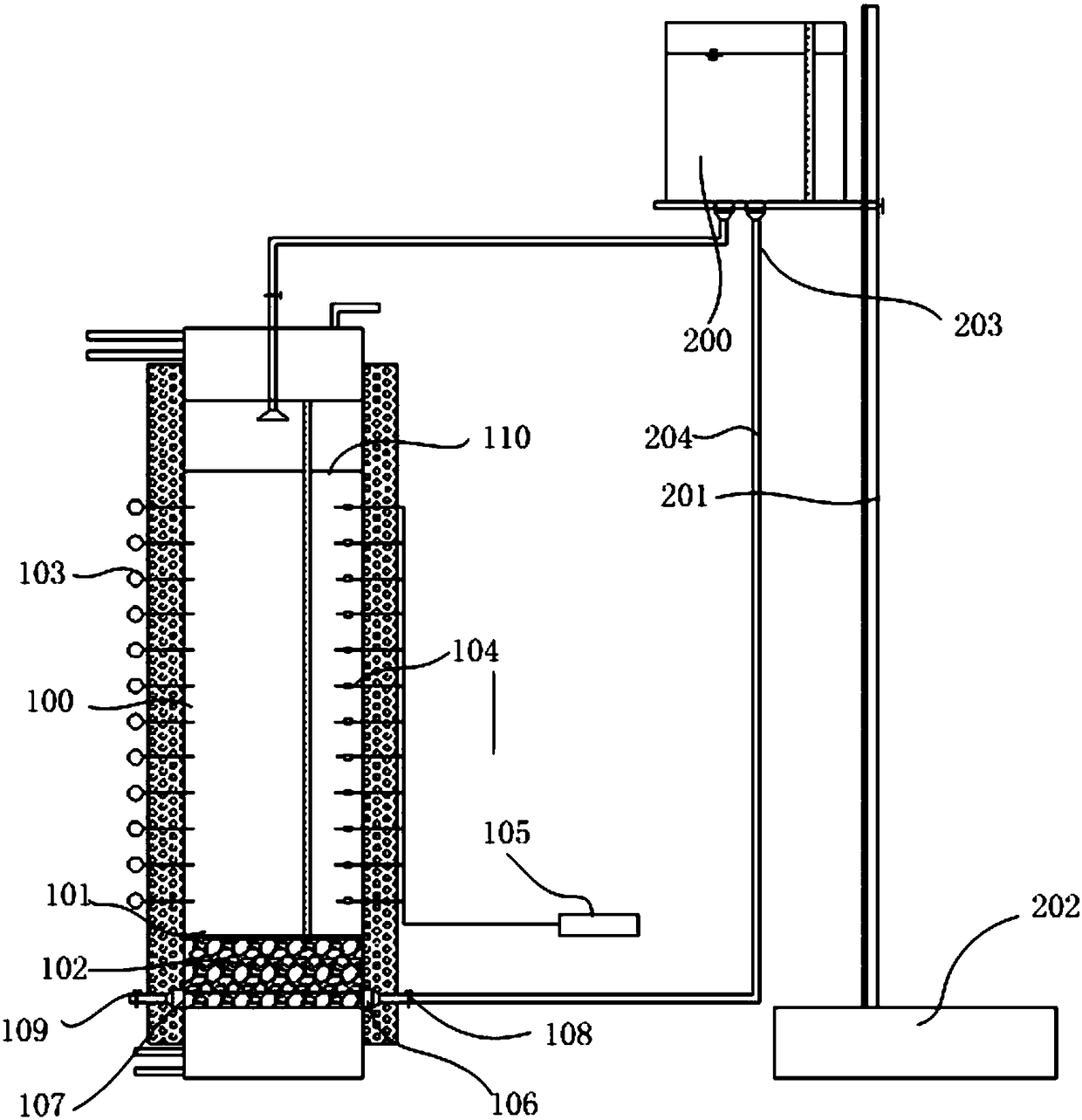 Method of detecting impact of rise and fall of underground water level on soil percolation and water and salt migration