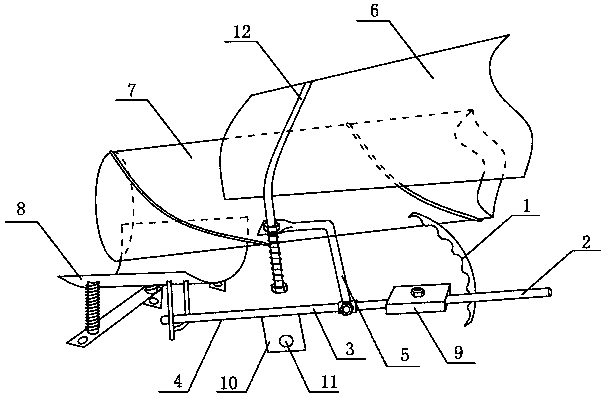 Upper threshing warehouse and lower threshing warehouse height adjusting device used for corn thresher