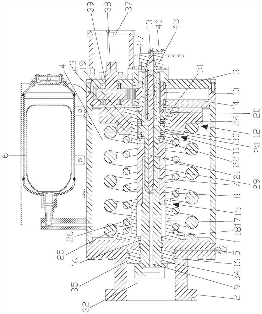 An underwater valve hydraulic drive device