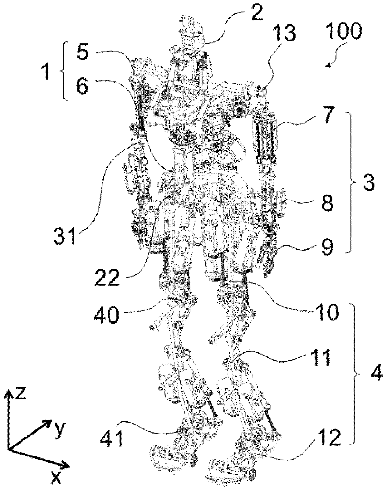 Connection mechanism with three rotational degrees of freedom, robot, robot arm, and robot hand