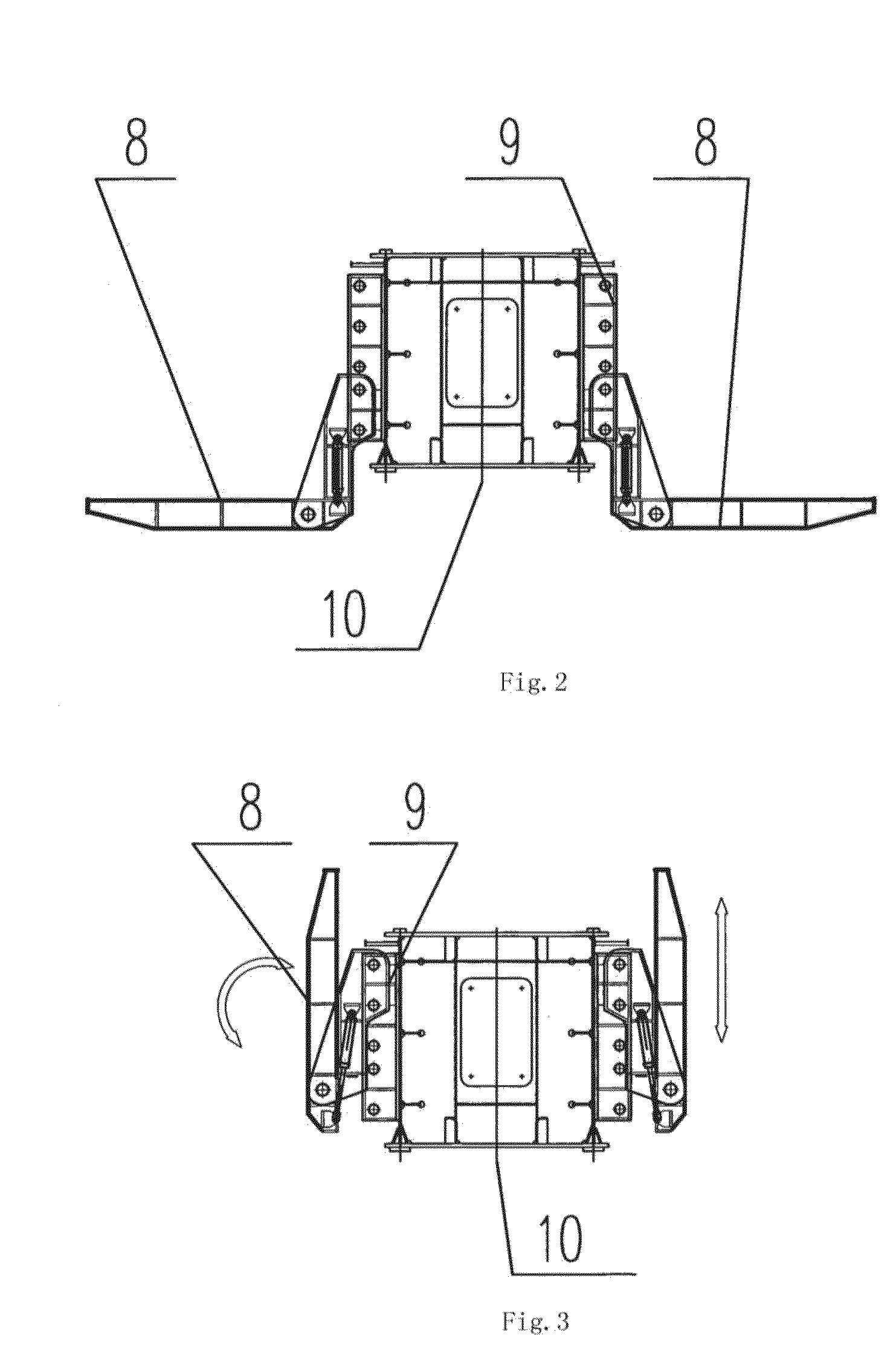 Transportation and erection integrated machine with displacement platforms and methods for erecting bridge using the same