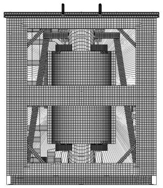 Simulation analysis method for mechanical vibration of dry-type transformer under marine transportation working condition