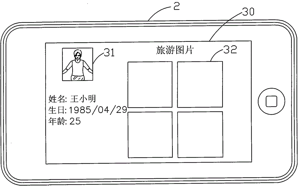 Handheld mobile device and method for rapidly displaying images of friends in online community