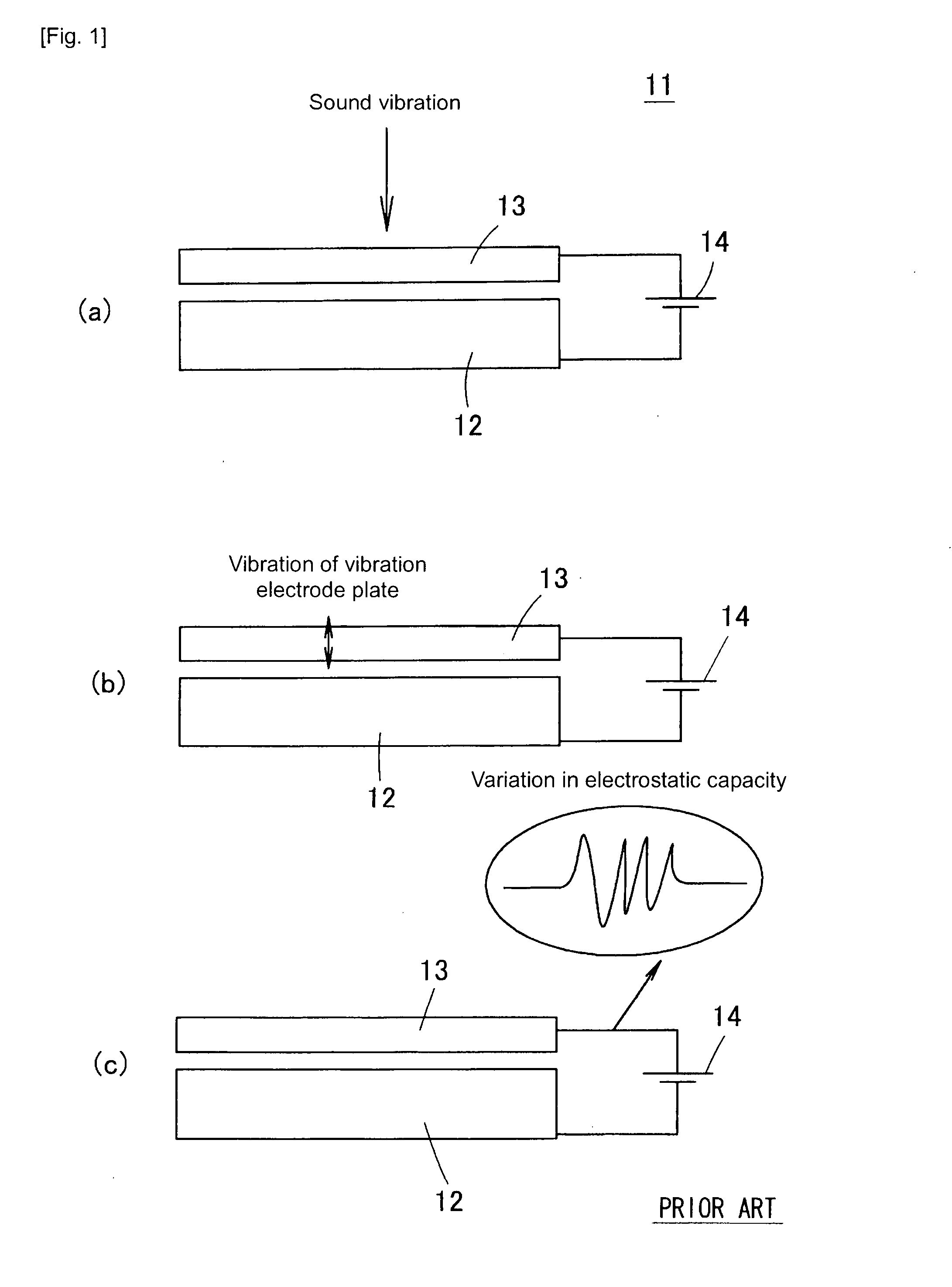 Capacitive Vibration Sensor and Method for Manufacturing Same