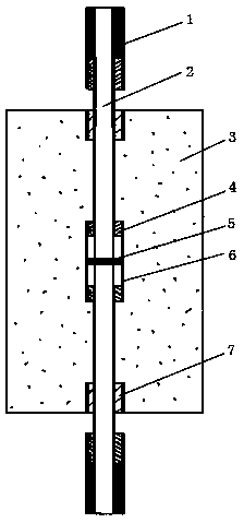 Method of FRP reinforced concrete bond slip test