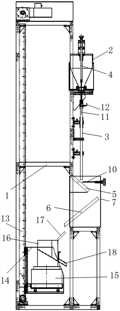 A method for testing the wear resistance of profile surface coatings using a falling sand testing machine