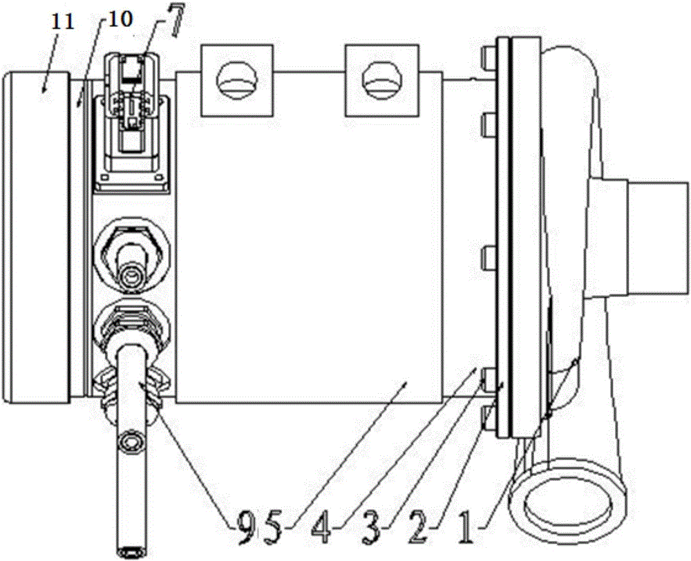 Single-grade direct-driven boost centrifugal air compressor of vehicle fuel cell engine