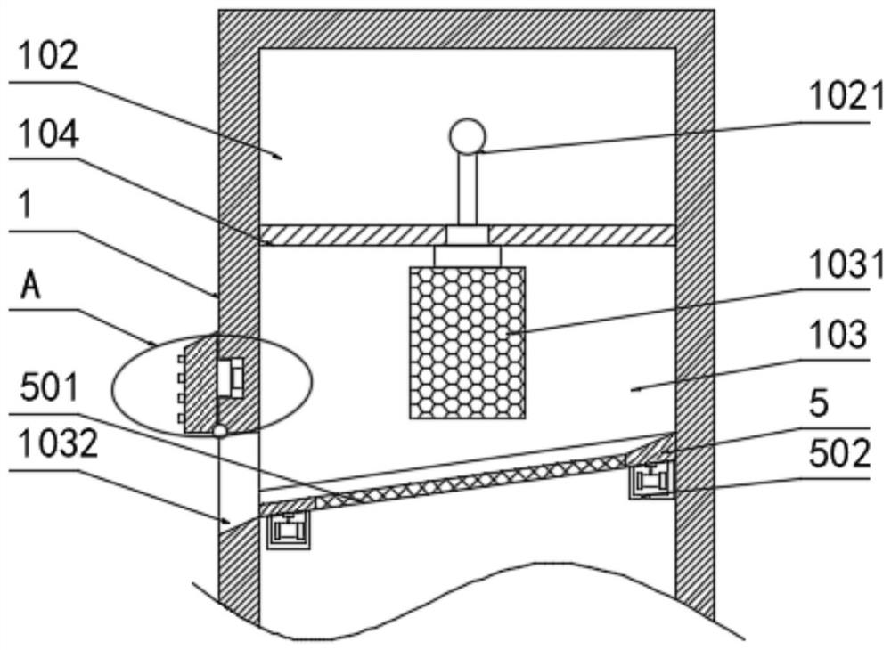 Rapid dust removal structure for grain purchase and working method of rapid dust removal structure