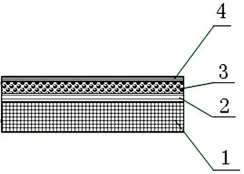 Aqueous polyurethane dry process transform-film synthetic leather and manufacturing method thereof