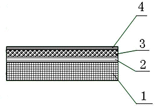 Aqueous polyurethane dry process transform-film synthetic leather and manufacturing method thereof