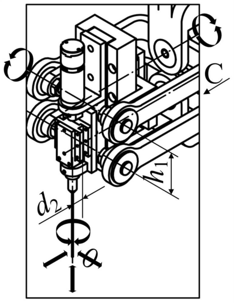 Hybrid robot system and virtual RCM motion control method