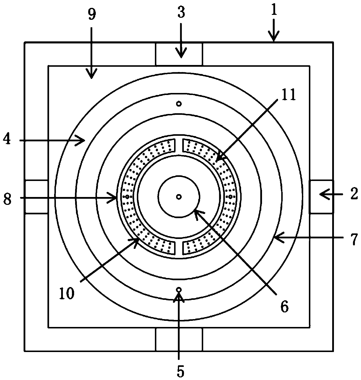 Nanometer cold cathode electron source of coplanar double-gate focusing structure and manufacturing method of nanometer cold cathode electron source