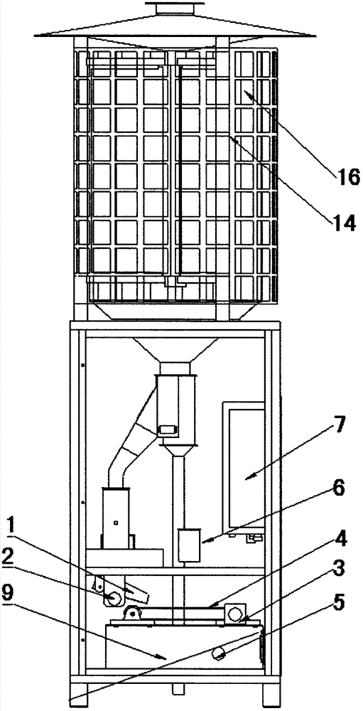 Prediction system and method based on insect body filtration and insect quantity and variety recognition