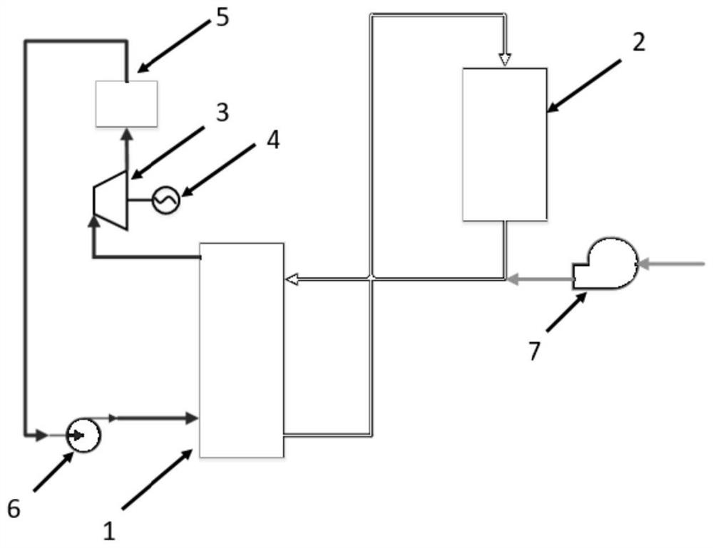 Cyclone separation type particle heat exchanger and heat storage power generation system