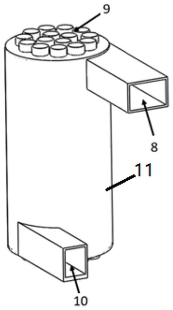 Cyclone separation type particle heat exchanger and heat storage power generation system