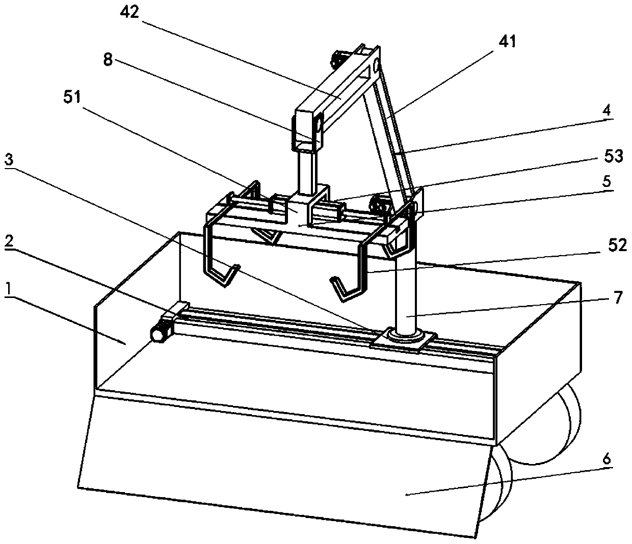 Transit transport vehicle for automatic garbage classification box