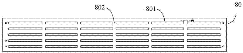 Composite punch die for workpiece with multiple long slotted holes