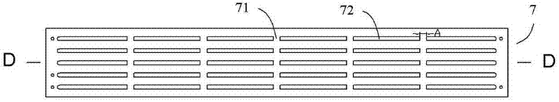 Composite punch die for workpiece with multiple long slotted holes