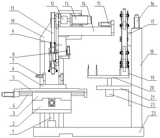 Abrasive belt grinding machining device with contact wheel depot