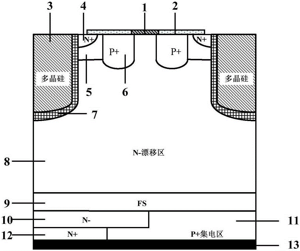 Reverse conducting IGBT device