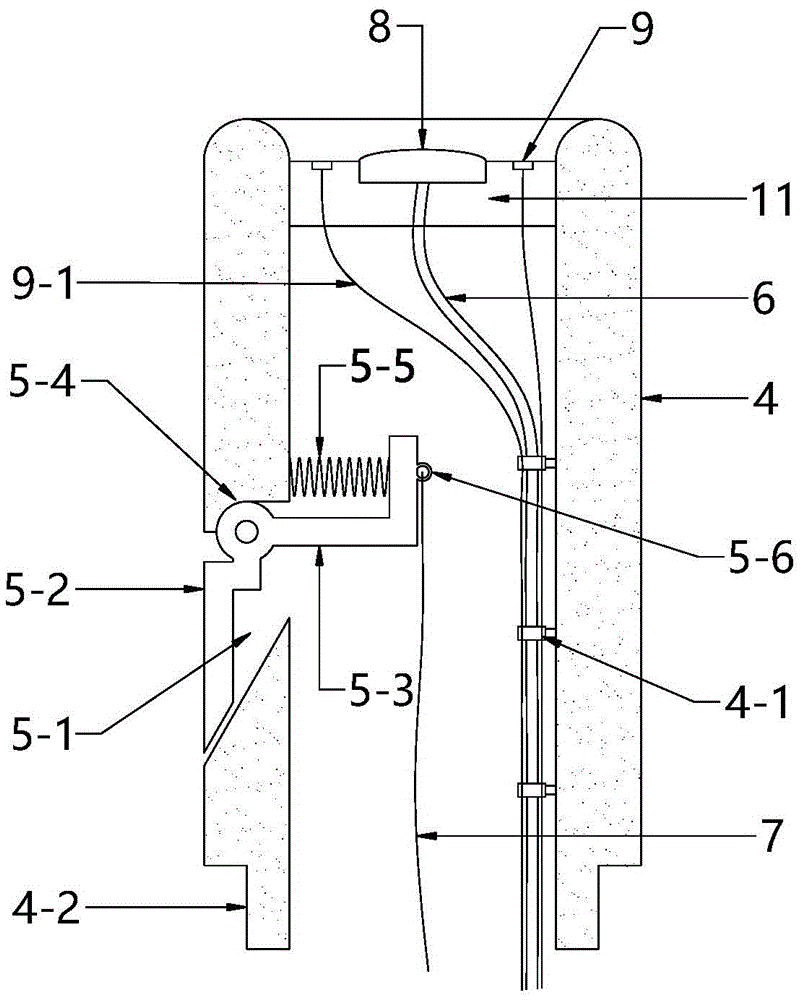 Specific sampler for gastrointestinal tumor biopsy tissue