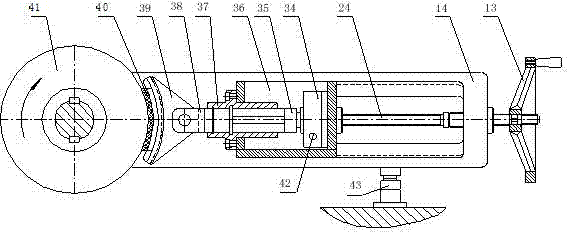 Shrink ratio test stand for testing performance of brake material for railway train