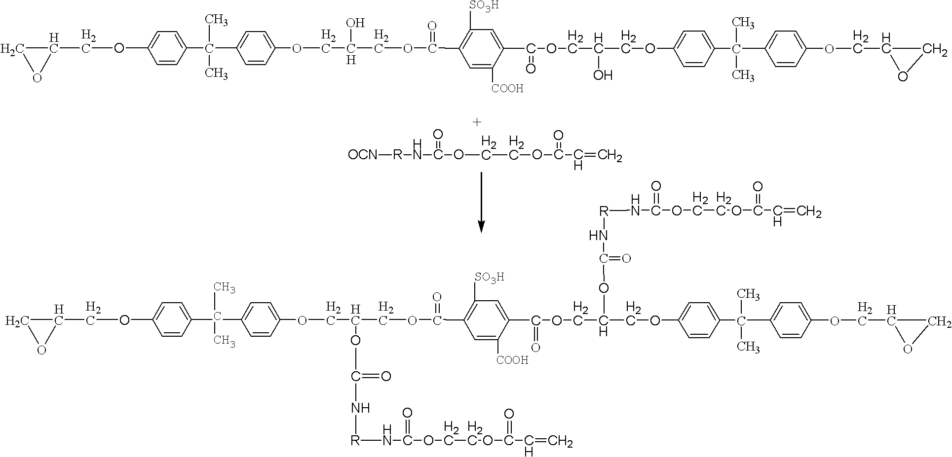 Sulfonated aqueous UV polyurethane modified epoxy acrylate emulsion and its preparation method