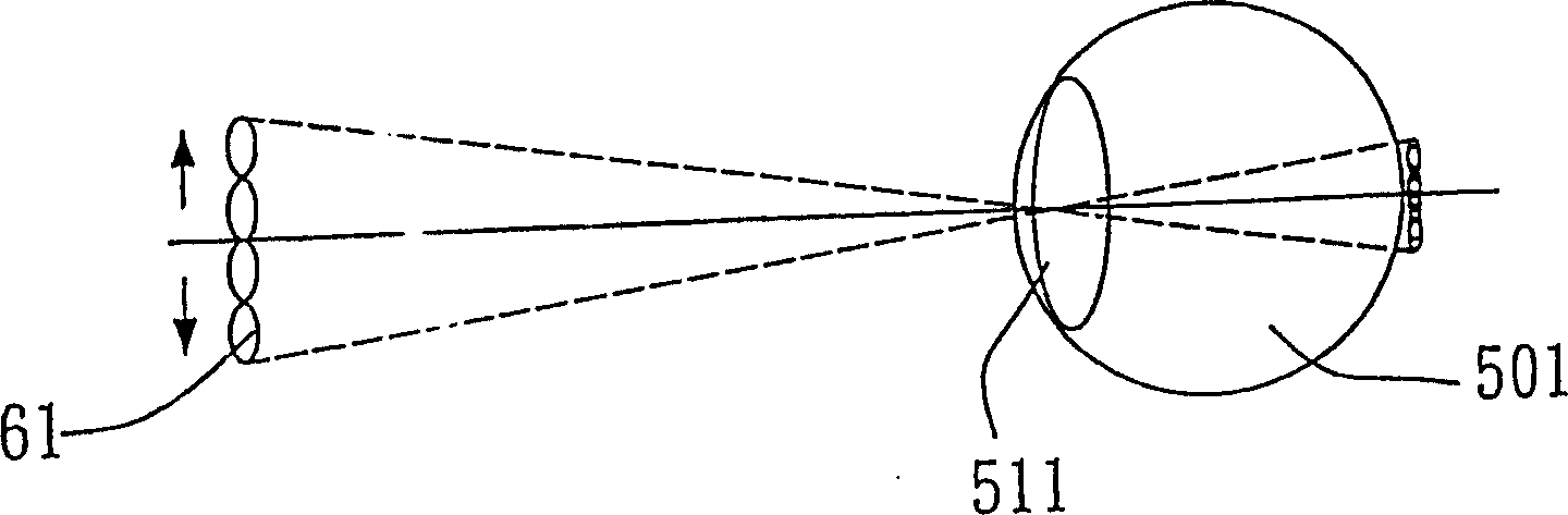 Monoblock double refraction image display device