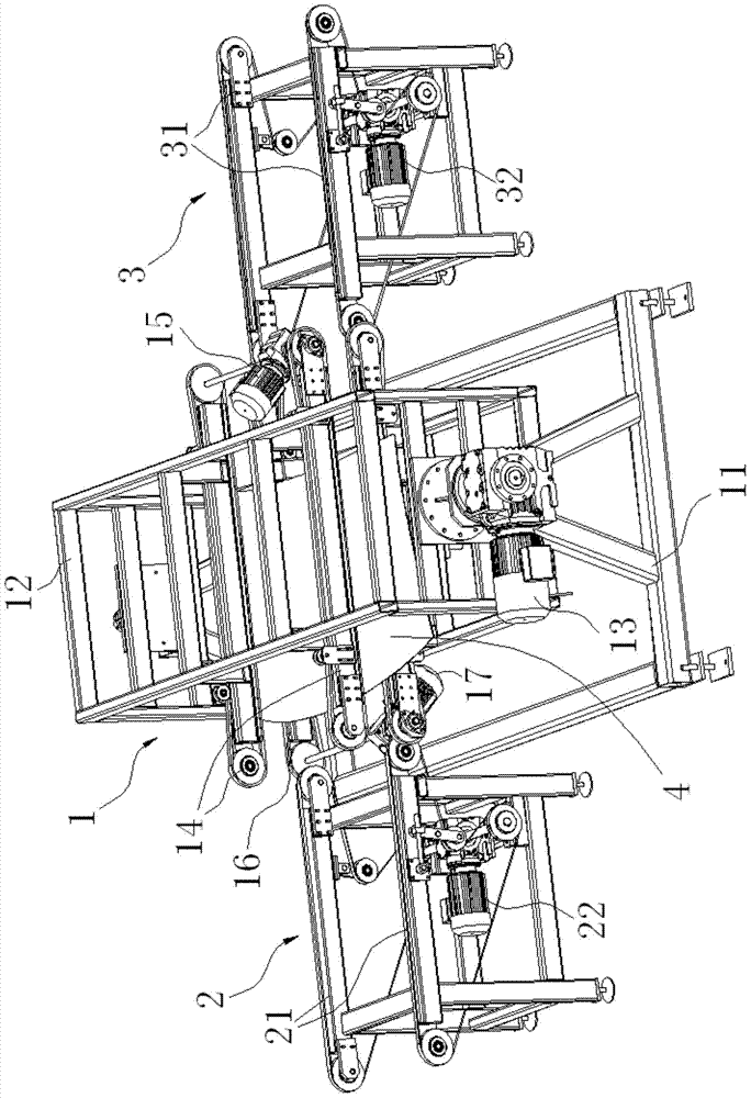 Glass overturning device