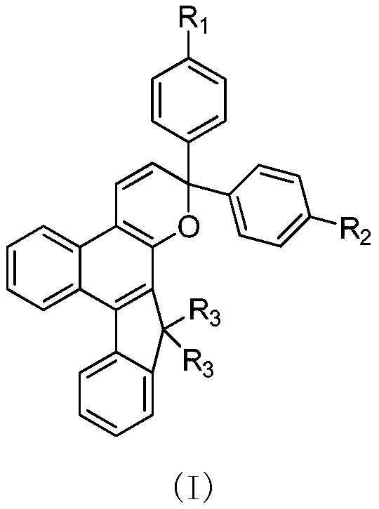 Indene-fused 2H-naphtho-[2,1-b]pyran photochromic compound and preparation method thereof