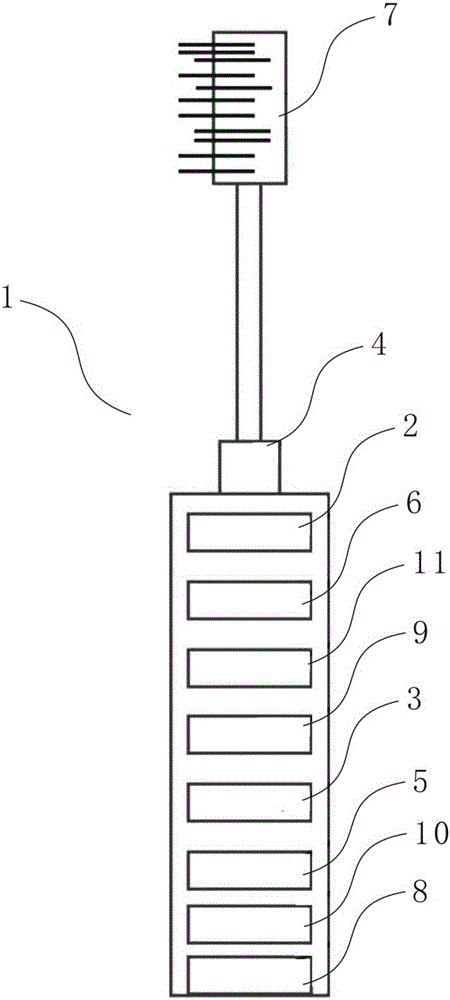 Interactive intelligent toothbrush having tooth brushing navigation device