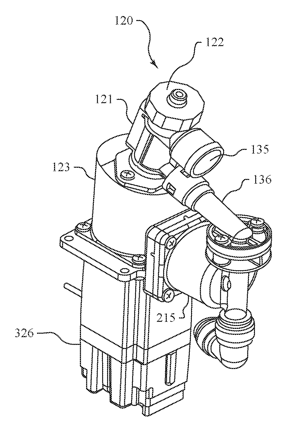 Tri-chamber nutating pump