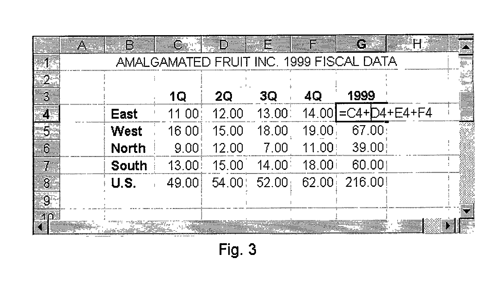 System and method for calculation using a subtotal function