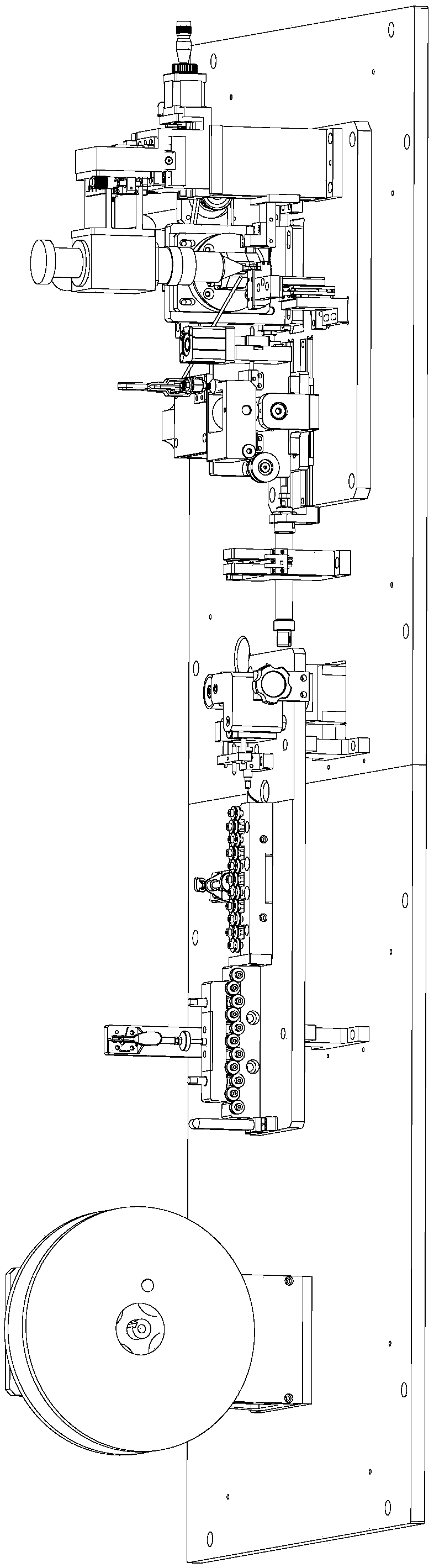 Twisted wire pin automatic cutting and welding device