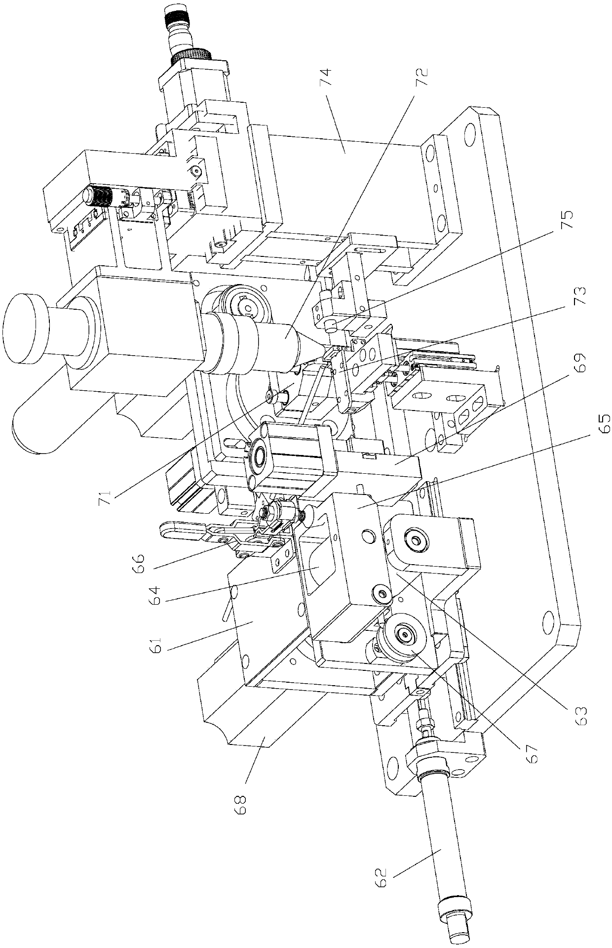 Twisted wire pin automatic cutting and welding device