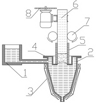 High-purity aluminum continuous purifying device