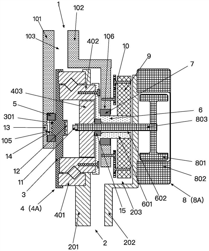 A dynamic joint device and lower limb assisting equipment