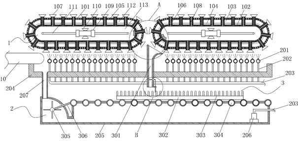 An inverter motherboard etching equipment