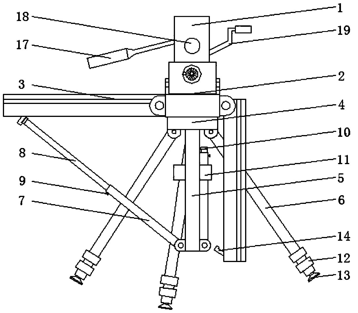 A kind of SLR tripod with translation function