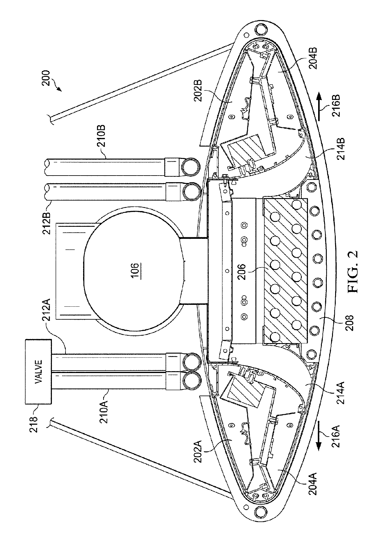 Lighting control for chilled beam