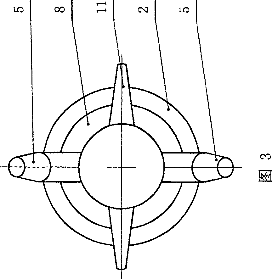 Rotary oil-jetting mixer