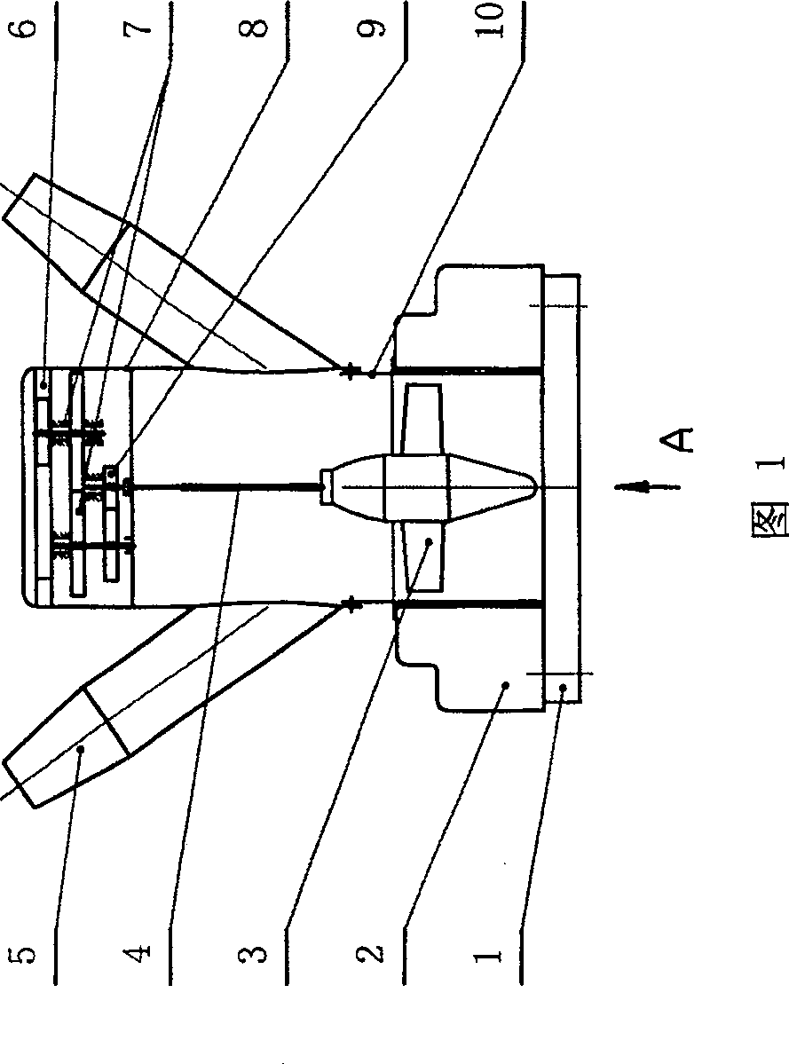 Rotary oil-jetting mixer