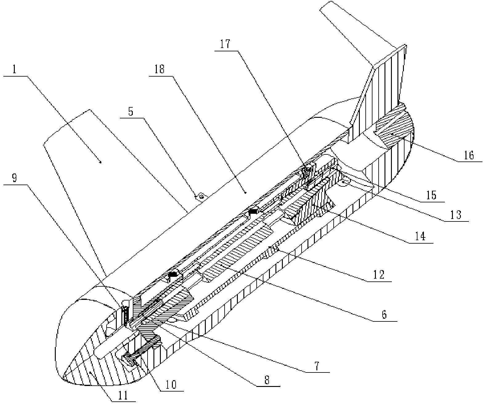 Model rope supporting system capable of realizing wind tunnel virtual flight