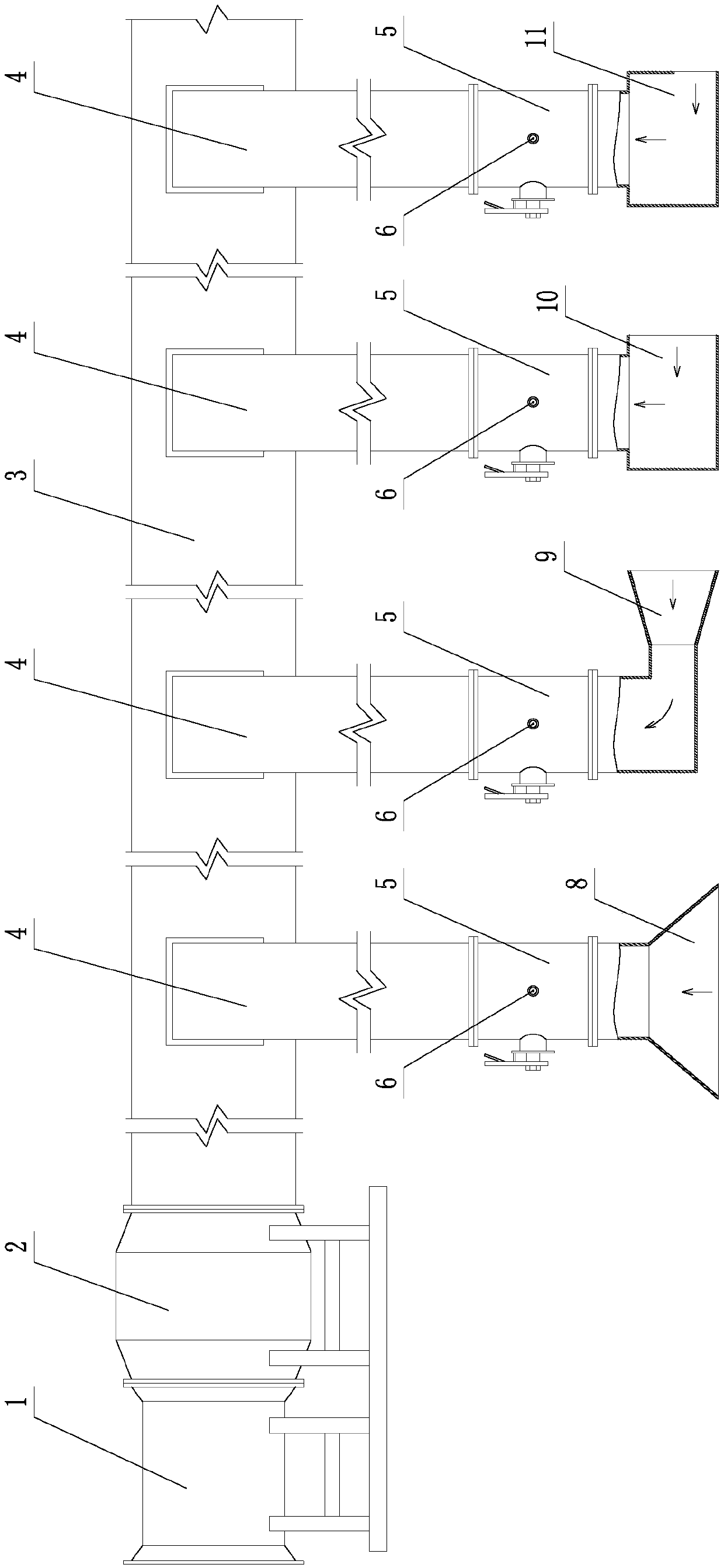 Station self-control dust removal system