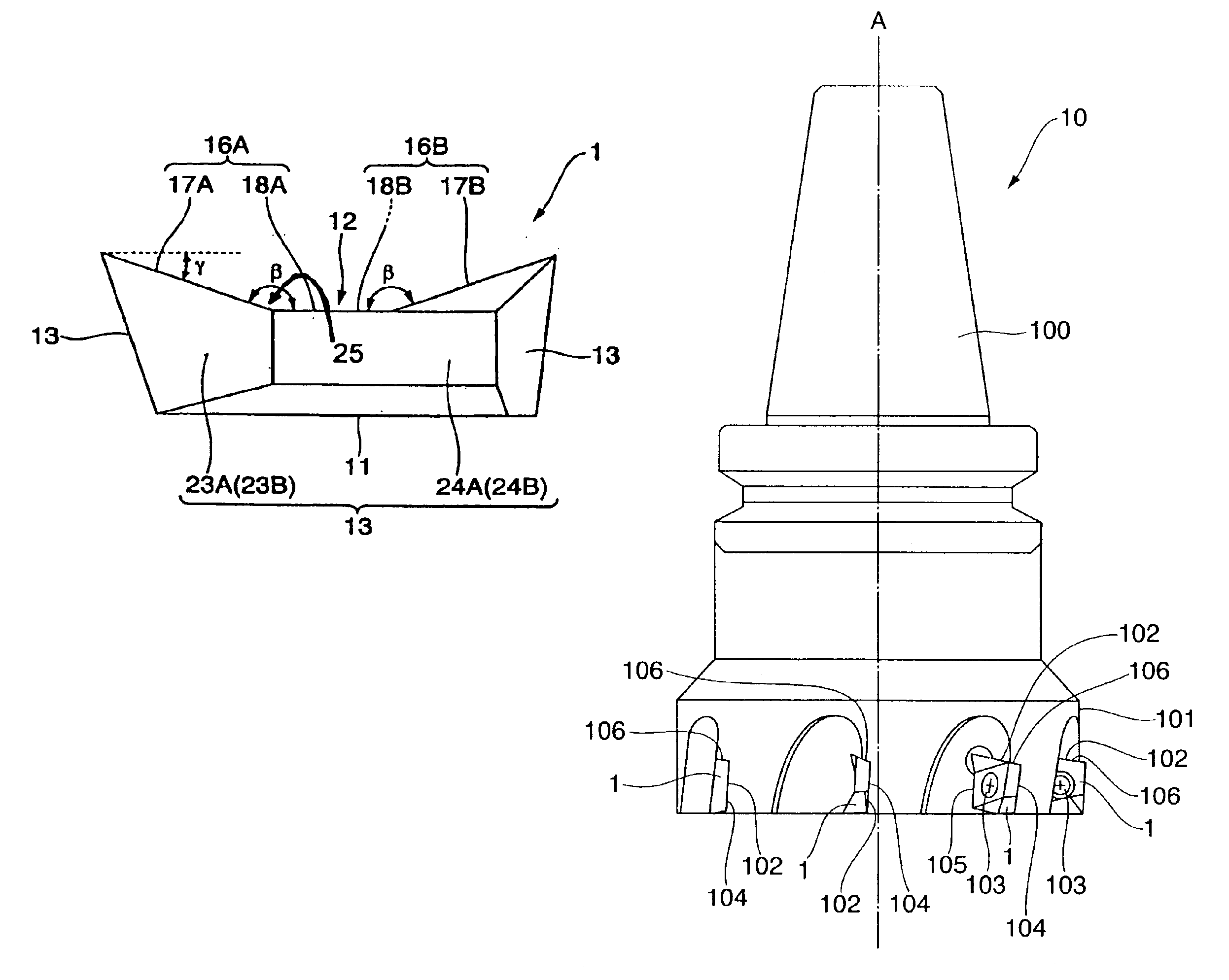 Cutting tool insert and cutting tool